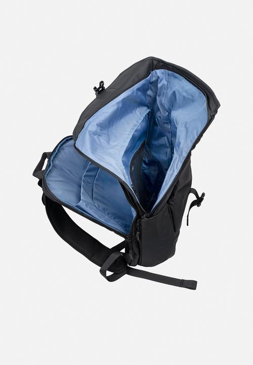 Cellini - Sidekick water resistant fold over backpack - black