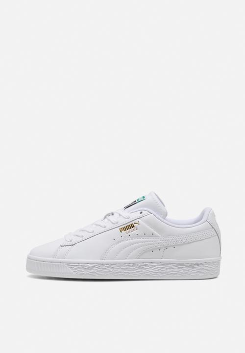 PUMA - Suede Jr - PUMA White/Archive Green