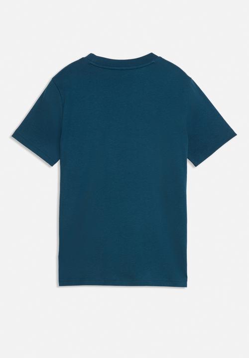 PUMA - Ess 2 Color Small No. 1 Logo Tee B - Midnight Petrol