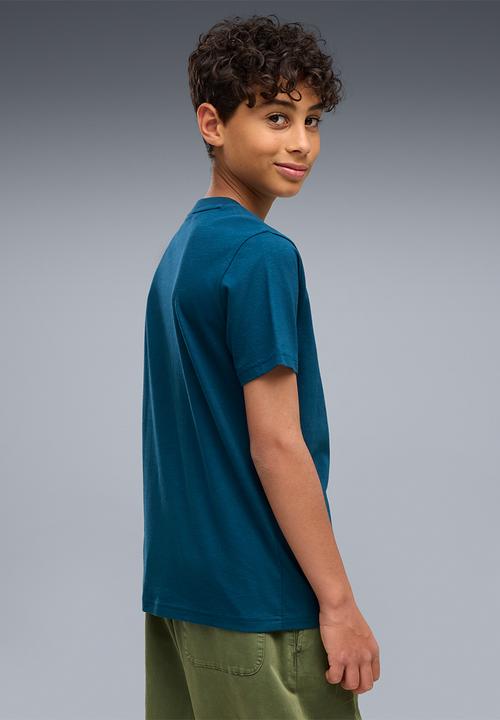 PUMA - Ess 2 Color Small No. 1 Logo Tee B - Midnight Petrol