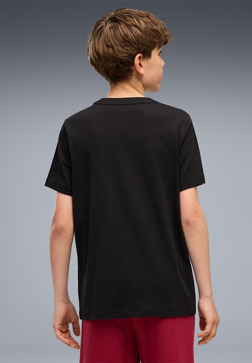 PUMA - Ess 2 Color Small No. 1 Logo Tee B - Puma Black-For All Time Red