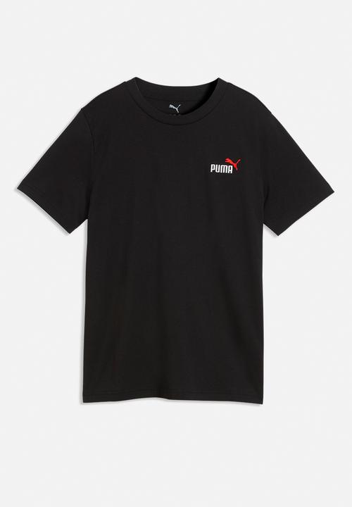 PUMA - Ess 2 Color Small No. 1 Logo Tee B - Puma Black-For All Time Red