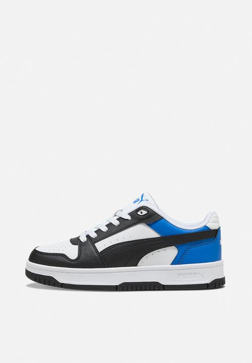 PUMA - Rebound Slam Lo Jr - Puma White-Puma Black-Puma Team Royal