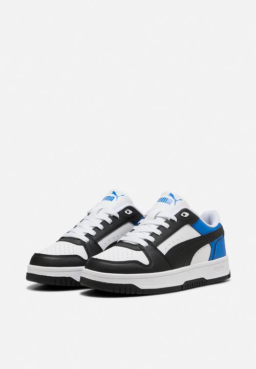 PUMA - Rebound Slam Lo Jr - Puma White-Puma Black-Puma Team Royal
