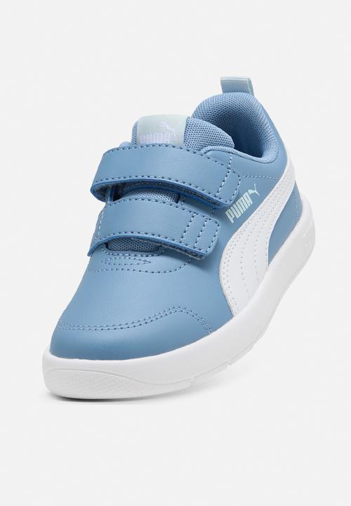 PUMA - Courtflex V3 V Ps - Zen Blue-Puma White