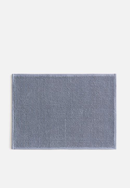 H&M - Cotton bath mat - dusty blue