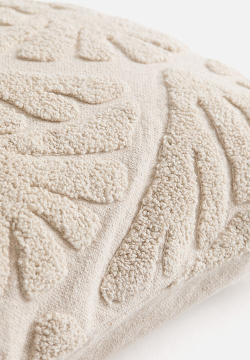 H&M - Tufted-motif cushion cover - light beige