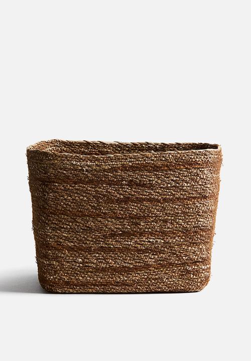 H&M - Seagrass storage basket - brown