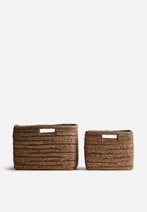 H&M - Seagrass storage basket - brown