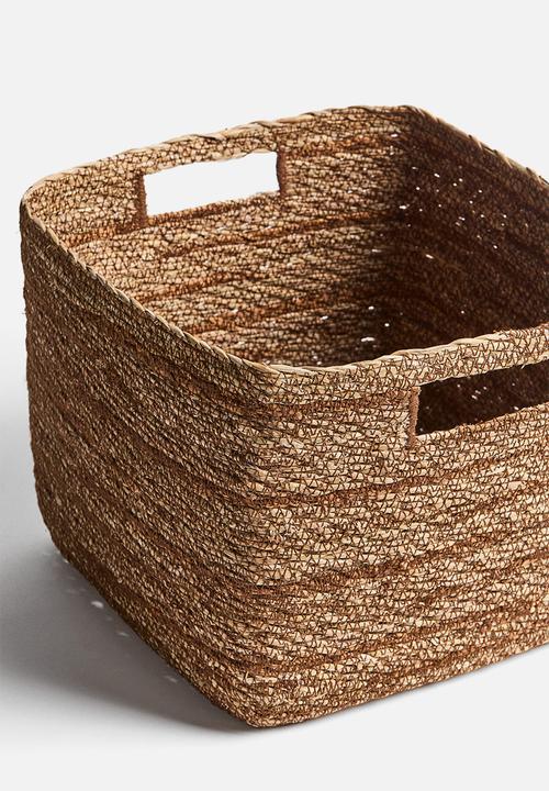 H&M - Seagrass storage basket - brown