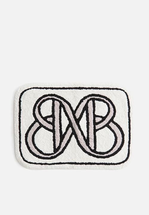 H&M - Motif-detail bath mat - white/bm