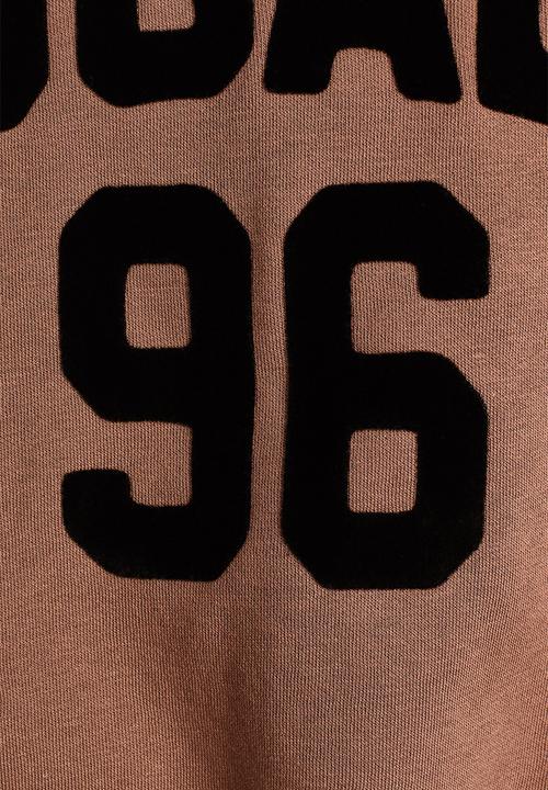H&M - Printed hoodie - brown/nyc
