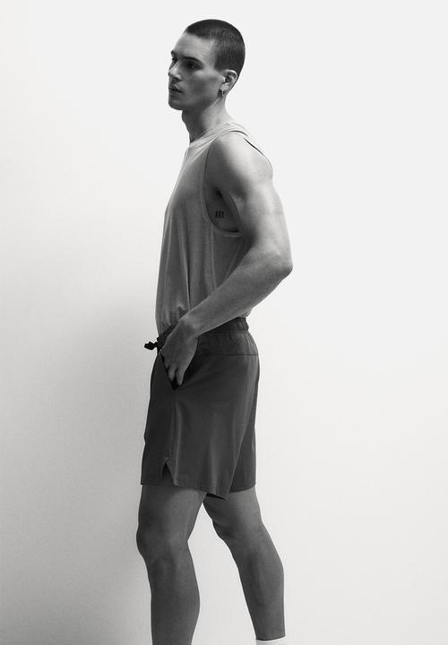 H&M - Sports shorts with drymove? - dusty green