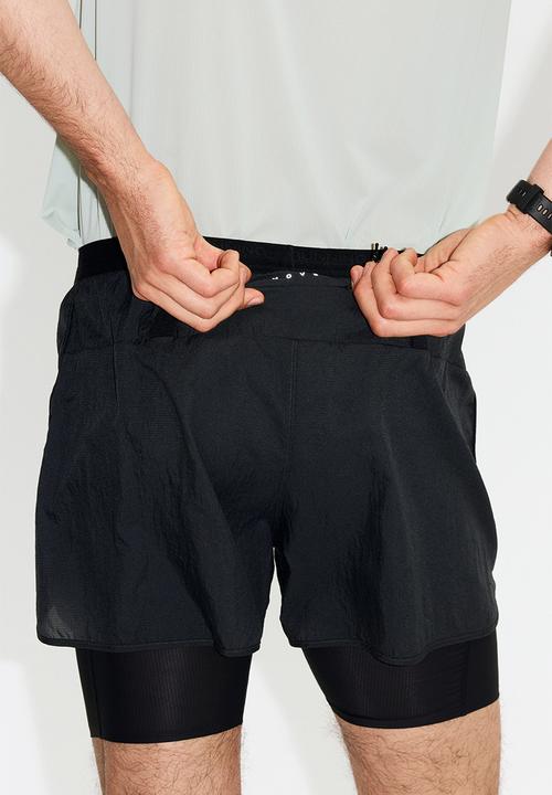 H&M - Lightweight 2-in-1 running shorts? with drymove? - dark grey