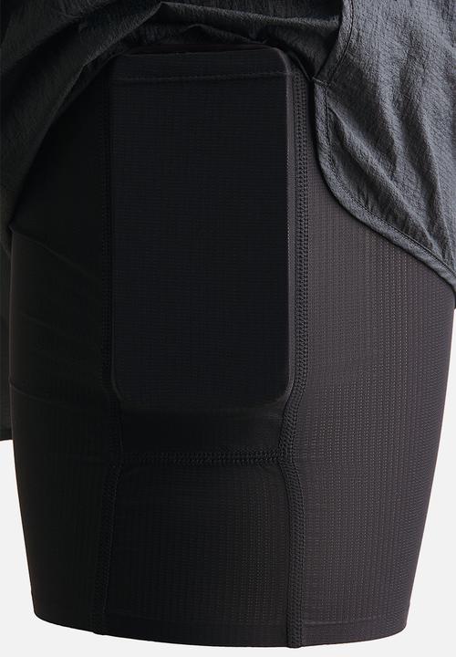 H&M - Lightweight 2-in-1 running shorts? with drymove? - dark grey