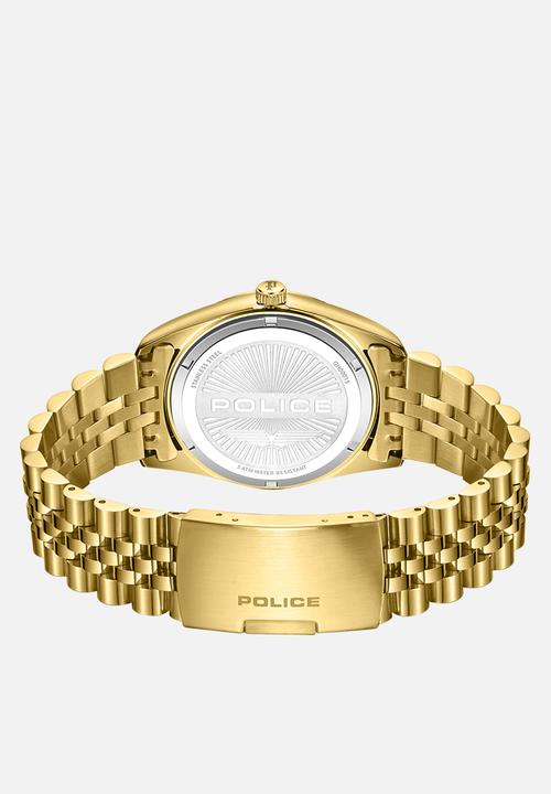 Police - Ip Gld Case Gld Dial Gld Stl Bracelet Strap -Gold