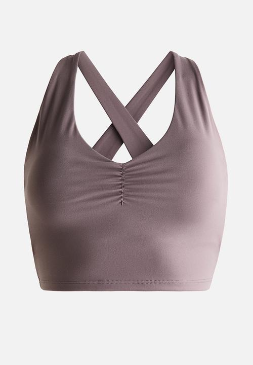 H&M - Medium support sports bra with softmove™ - dusty mauve