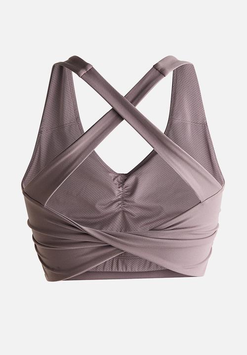 H&M - Medium support sports bra with softmove™ - dusty mauve