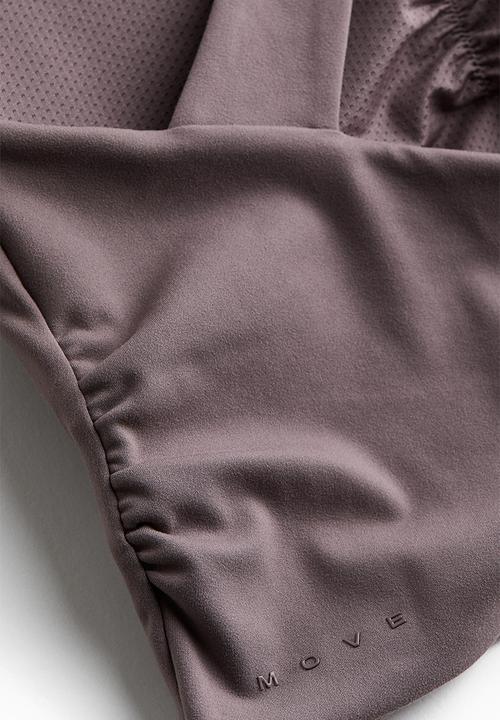 H&M - Medium support sports bra with softmove™ - dusty mauve