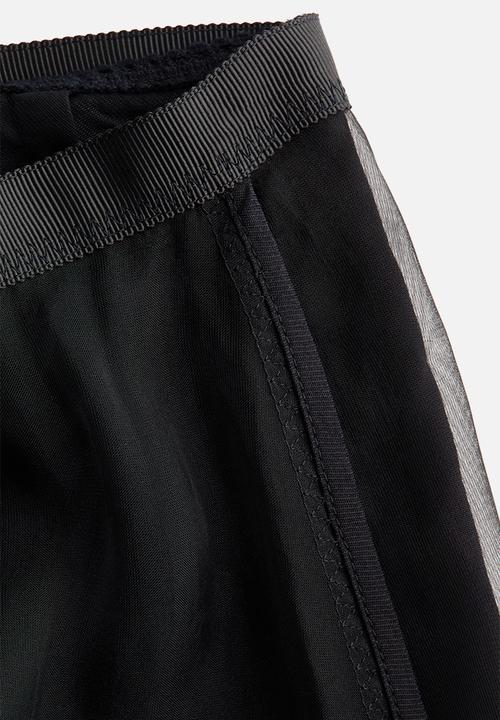 H&M - Fringed organza skirt - black