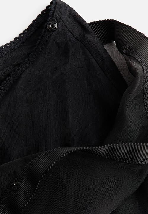 H&M - Fringed organza skirt - black