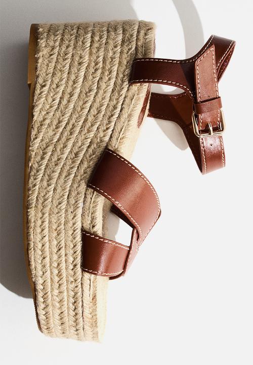 H&M - Wedge-heeled espadrilles - brown