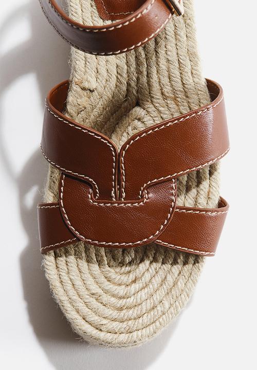 H&M - Wedge-heeled espadrilles - brown