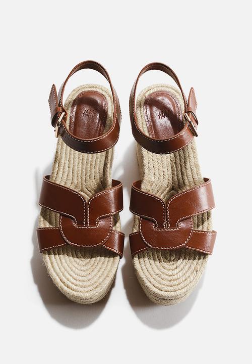 H&M - Wedge-heeled espadrilles - brown