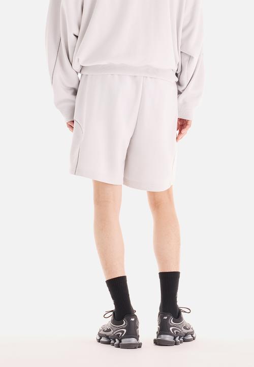 New Balance  - Trackside French Terry Shorts-Grey Matter