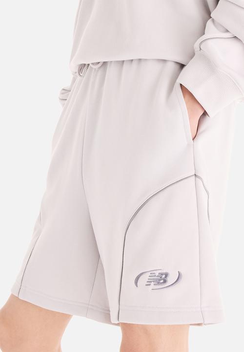 New Balance  - Trackside French Terry Shorts-Grey Matter