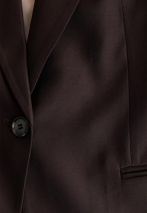 H&M - Short-sleeved blazer - dark brown