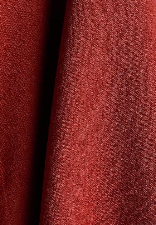 H&M - Balloon-sleeved dress - red