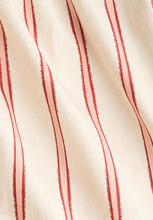 H&M - Patterned poplin shorts - light beige/striped