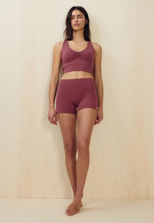 H&M - Sports hotpants with softmove™ - light maroon