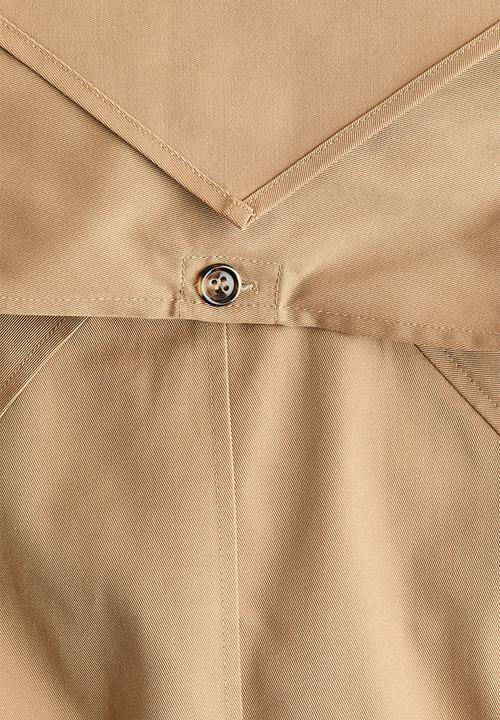 H&M - Short trench coat with scarf - dark beige