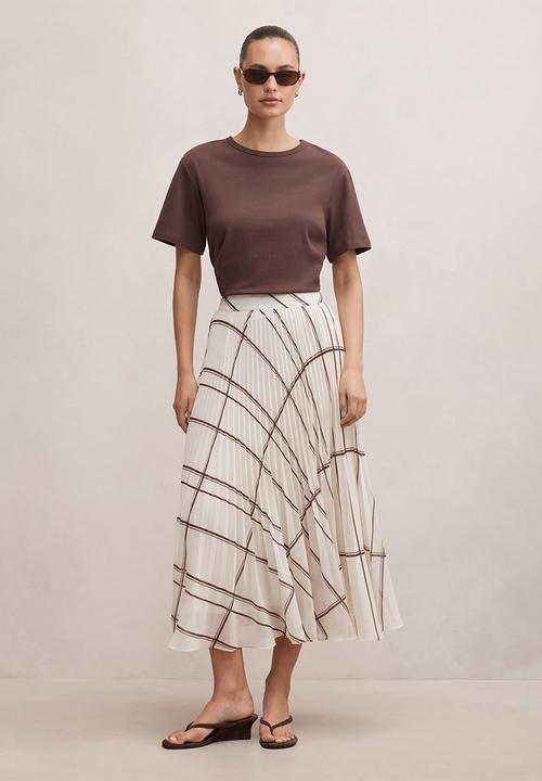 Forever New - Aurora pleated skirt in oliver check