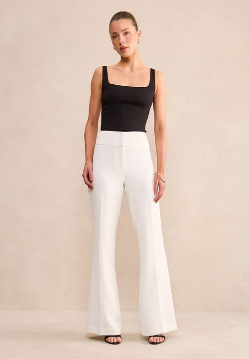 Forever New - Devon flared pants in porcelain