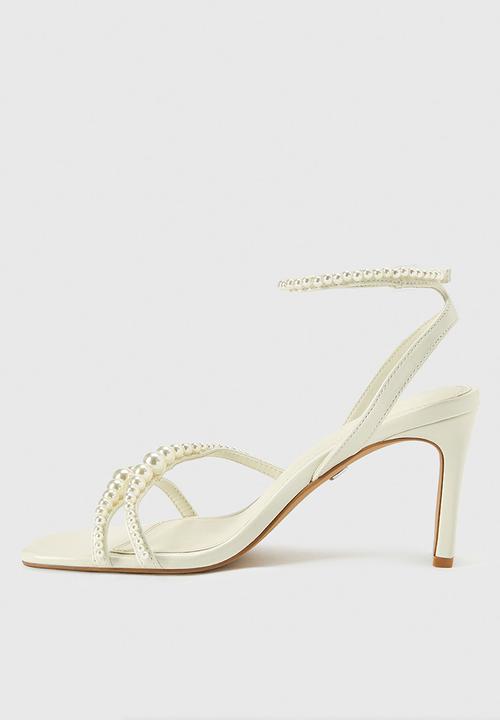 Forever New - Leighton pearl trim strappy heel in ivory