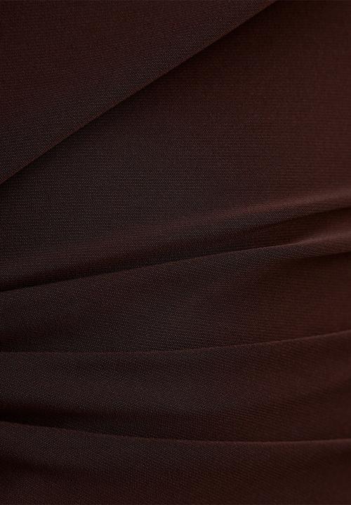 Forever New - Celine tie detail top in decadent chocolate