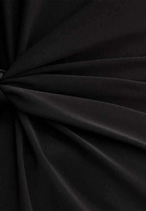 Forever New - Celine tie detail top in black