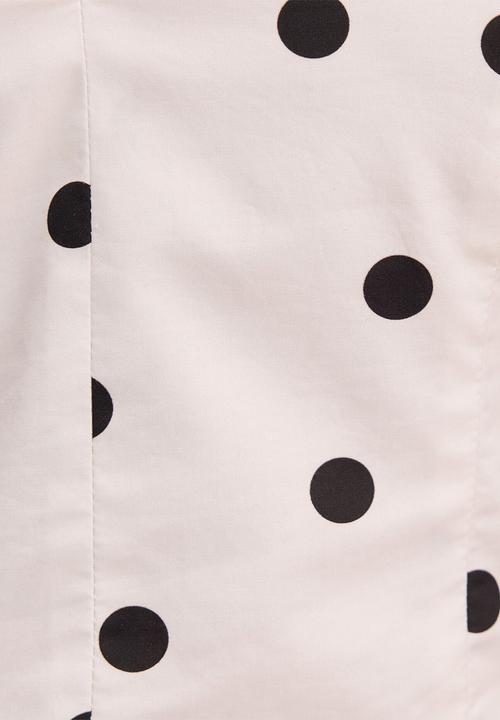 Forever New - Magnolia polka dot halter top in marseille spot co-ord