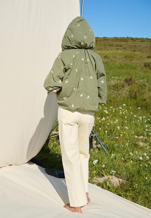 Me&B - Element Jacket in Embroidered Fatigue - Dark Green