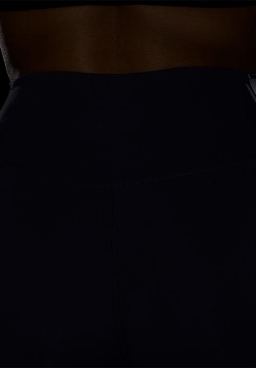 Nike - W Nk One Seamless Front High-Waisted Full-Length Leggings - Gridiron/White