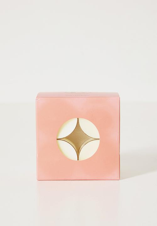 Anke Products - Pink Champagne Tealight Candle - white
