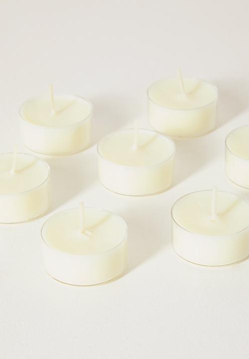 Anke Products - Pink Champagne Tealight Candle - white