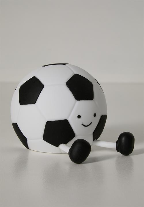 Pop Candy - LED rechargeable soccer ball night light - white/black