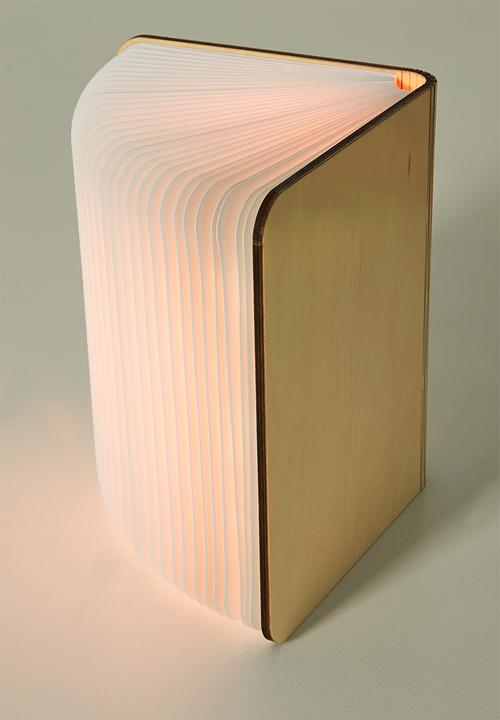 Pop Candy - LED rechargeable foldable book night light - maple wood