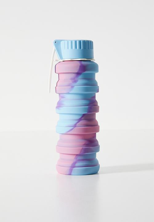 Pop Candy - Silicone foldable water bottle - blue/pink