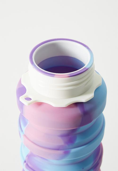 Pop Candy - Silicone foldable water bottle - blue/pink