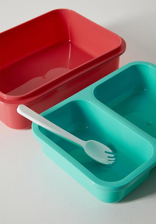 Pop Candy - Bento lunch box set - teal/pink